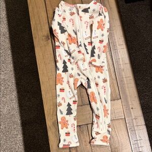 SpearmintLove Zip-Up Holiday Onesie — 12–18M — 100% Organic Cotton